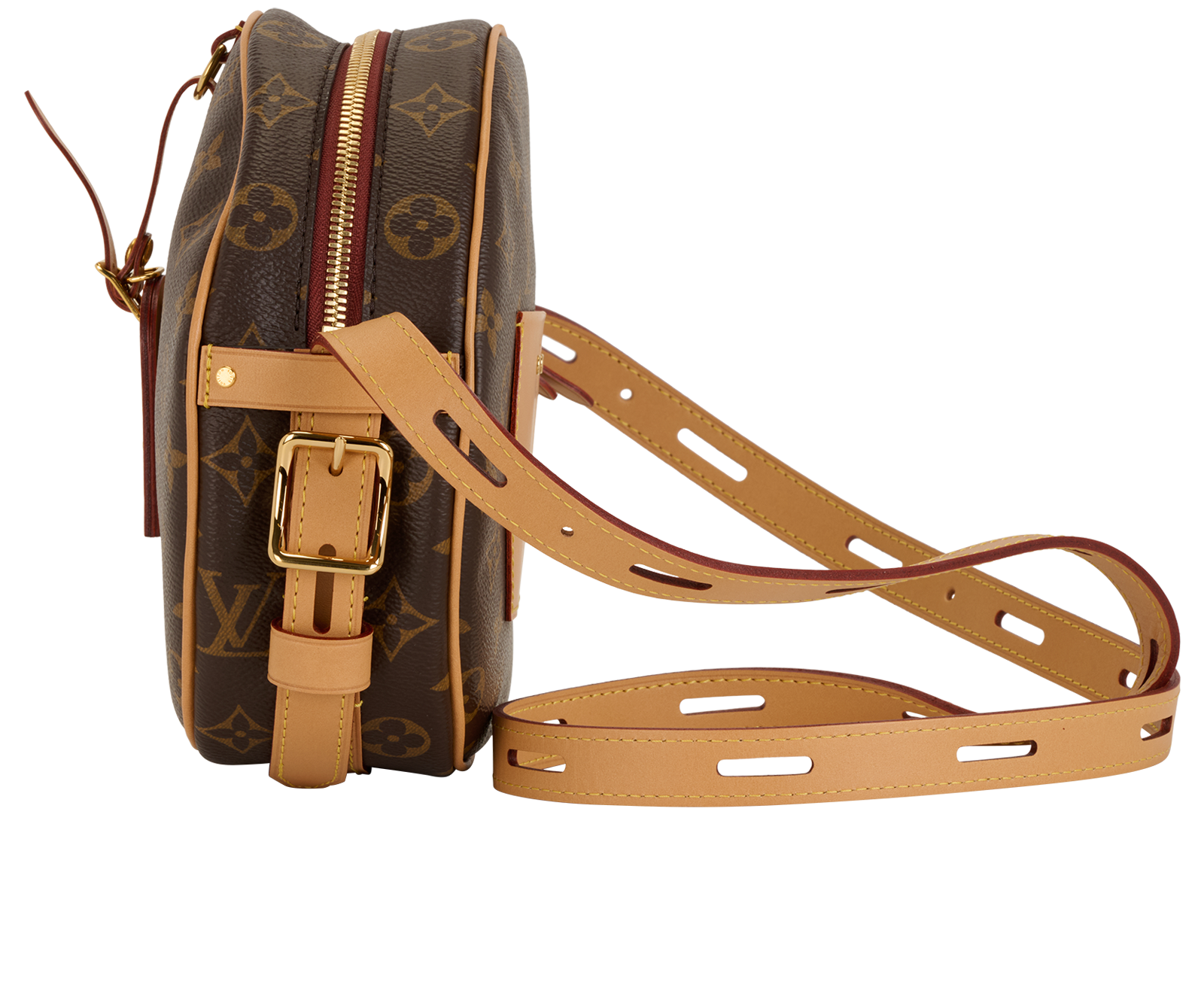 Boite Chapeau Souple PM, &pound;1,100, Handbags, Brown, Canvas, Bottom view